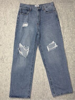 RSQ Baggy Jeans Men’s 31 Distressed Blue Denim Light Wash Skater Hip Hop Y2K